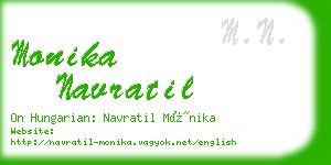 monika navratil business card